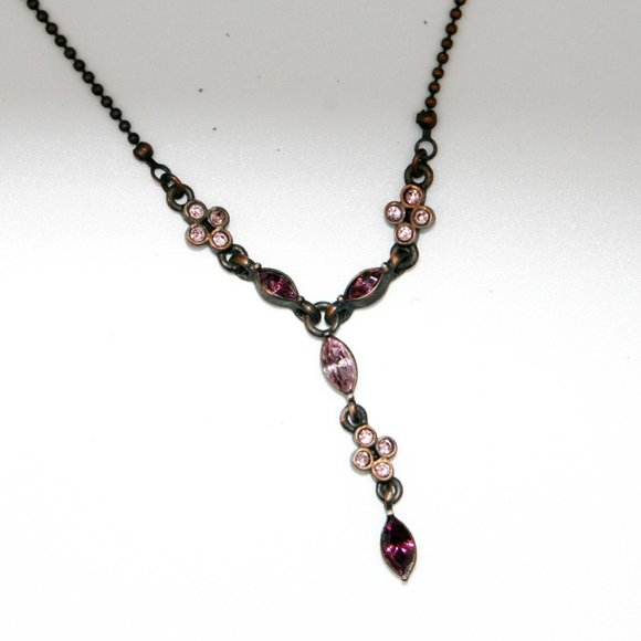 Purple & Pink Jewel Necklace - Picture 2 of 3